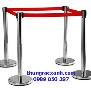 Cột chắn inox dây kéo căng