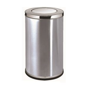 Thùng rác inox tròn nắp bập bênh A35-G