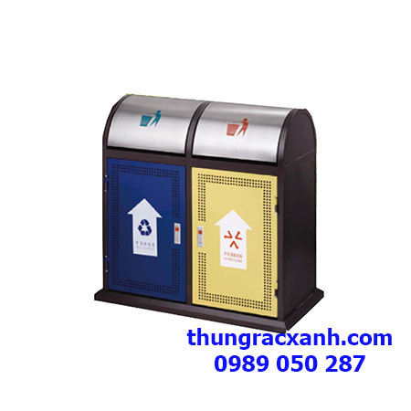 Thùng rác ngoài trời A37Q hàng chất,giá rẻ |Giảm sốc 50% - Ảnh 2