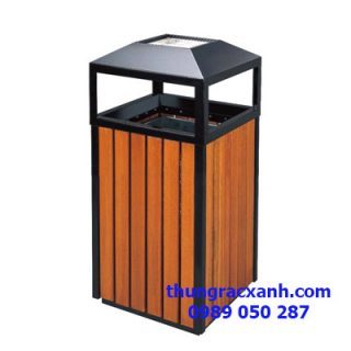 Thùng rác ngoài trời A78-A có gạt tàn