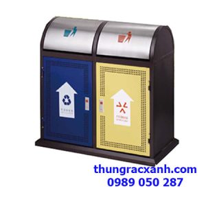 Thùng rác ngoài trời A37Q hàng chất,giá rẻ |Giảm sốc 50%