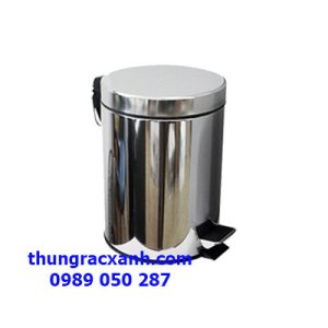 Thùng rác inox đạp chân 12 lít giá rẻ