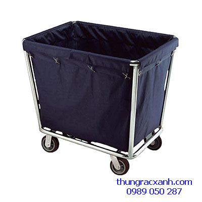 Xe thu gom đồ giặt là bằng inox