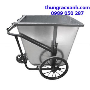 Xe đẩy rác 3 bánh bằng tôn giá tốt nhất trên thị trường