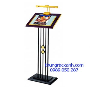 Bảng menu thép phun sơn có đèn
