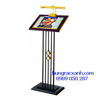 Bảng menu thép phun sơn có đèn