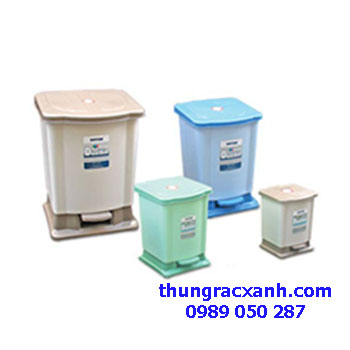 Thùng rác nhựa đạp chân duy tân