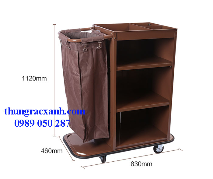 Xe đẩy làm buồng phòng khách sạn giá rẻ