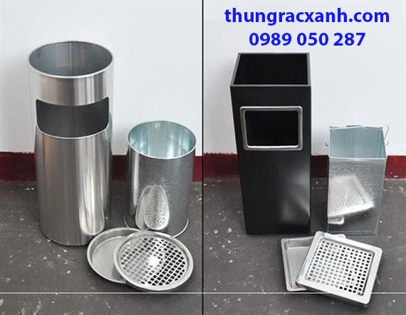 Thùng rác được thiết kế với nhiều chi tiết có thể tháo lắp dễ dàng