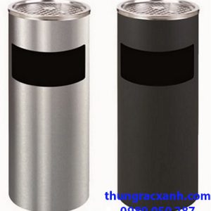 Thùng rác tròn có gạt tàn