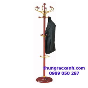 Cây treo quần áo inox kết hợp gỗ cao cấp