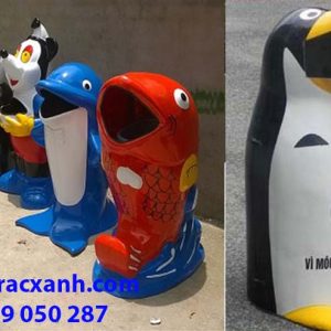 Alternative view of Thùng rác nhựa composite, nhiều mẫu mã, kích thước