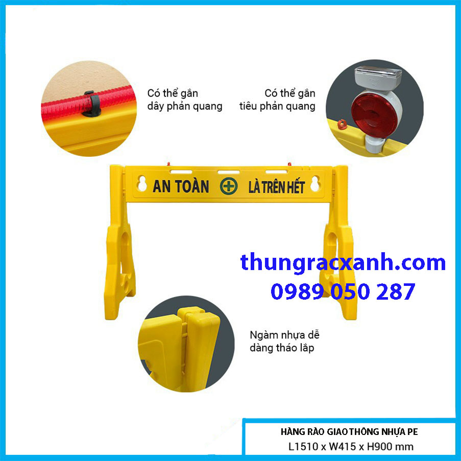 Hàng rào giao thông nhựa PE, Xuất xứ Hàn Quốc - Ảnh 7
