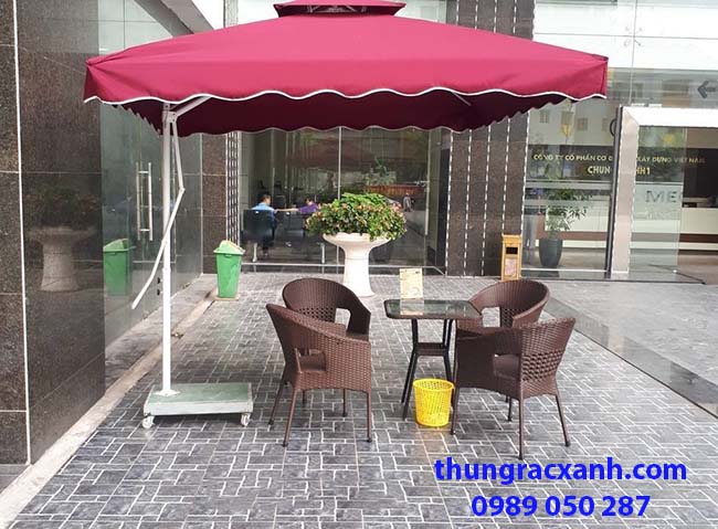 Ô dù lệch tâm vuông 2,5x2,5m