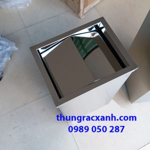 Thùng rác inox hình chữ nhật