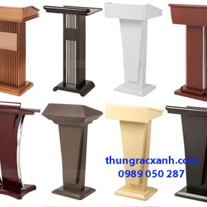 Bục phát biểu inox, thép phun sơn đa dạng về mẫu mã, kiểu dáng tại BNT thùng rác xanh