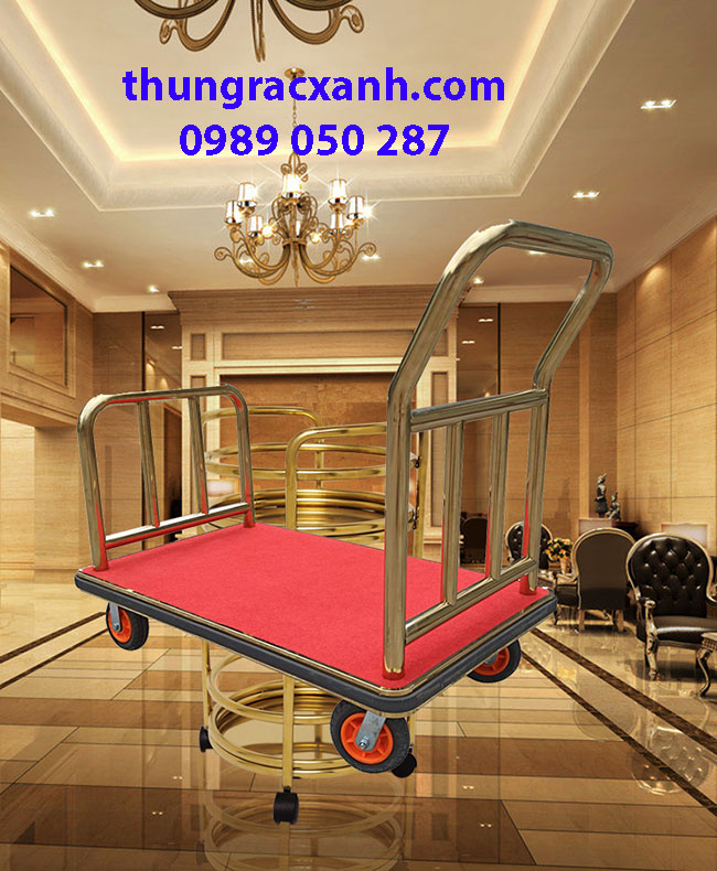 Xe đẩy hành lý là vật dụng không thể thiếu trong nhà hàng, khách sạn
