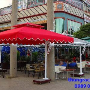 Alternative view of Dù che nắng lệch tâm vuông 3m 2 tầng cao cấp