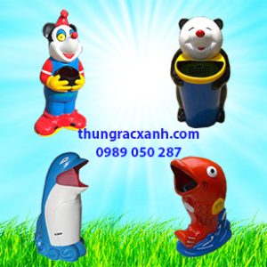 Thùng rác hình con thú hàng đẹp, giá rẻ, bảo hành 12t