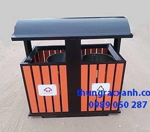 thùng rác 2 ngăn giá xưởng