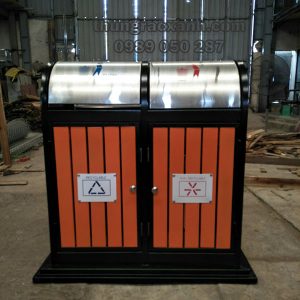 Thùng Rác Thép Sơn Tĩnh Điện