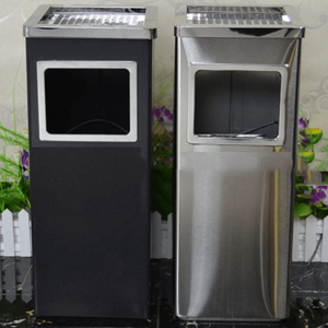 Thùng rác gạt tàn đa năng, tiện dụng, bảo vệ môi trường sống trong lành