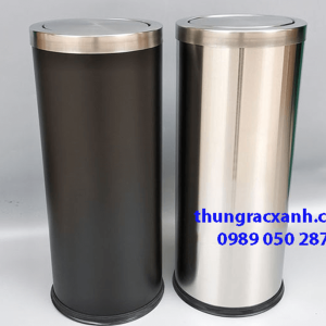 Thùng rác inox nắp lật sở hữu thiết kế thông minh, tiện dụng