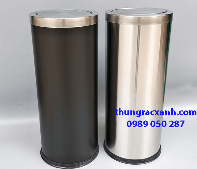 Thùng rác inox nắp lật sở hữu thiết kế thông minh, tiện dụng
