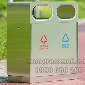 Thùng Rác Xanh BNT bán thùng rác hai ngăn nhập khẩu chính hãng