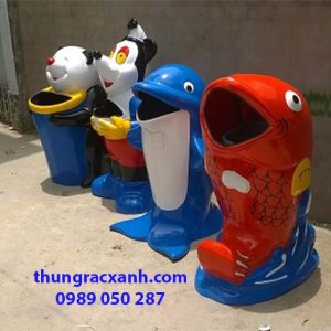 Chuyên cung cấp thùng rác composite nhiều hình dáng, mầu mã