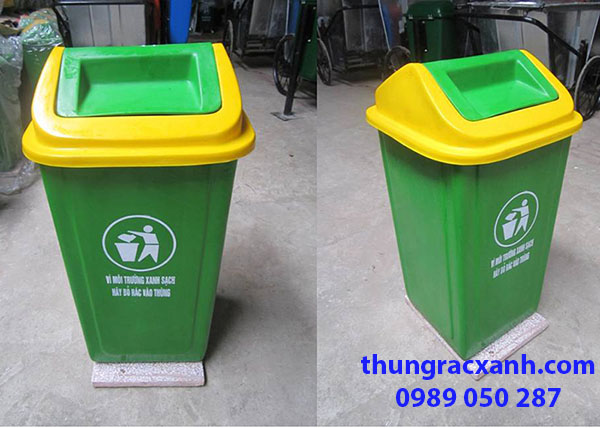 Thùng rác nhựa composite đế đá nhiều kích thước
