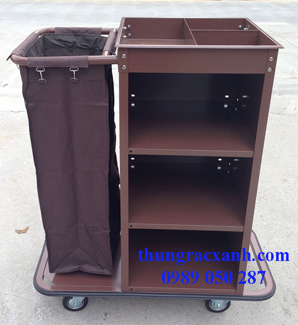Xe đẩy làm buồng phòng khách sạn giá rẻ nhất tại BNT - Ảnh 2