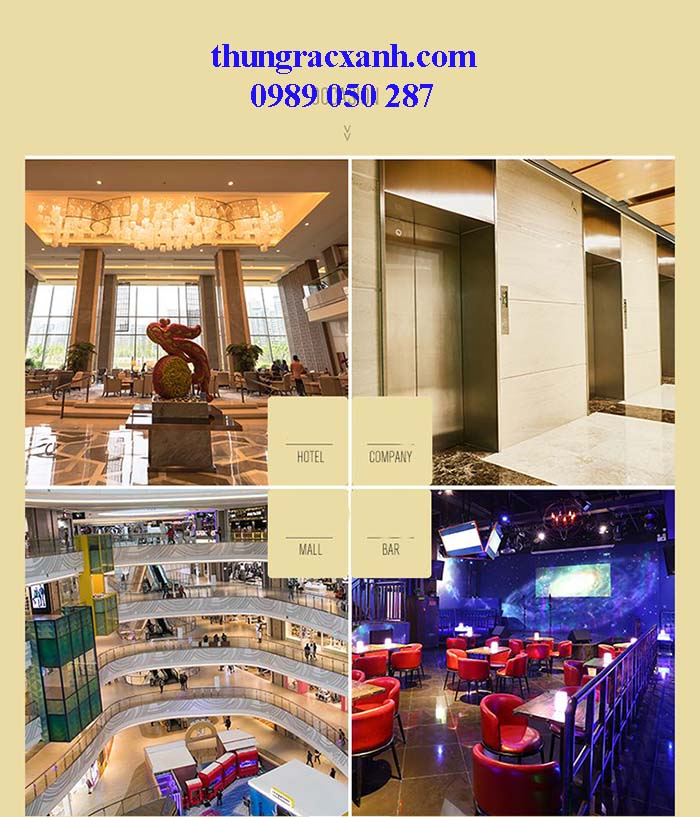 Vị trí sử dụng thùng rác