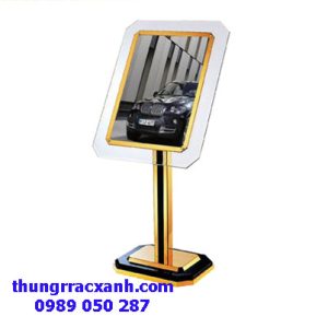 Bảng menu inox vàng mặt kính cường lực giá rẻ